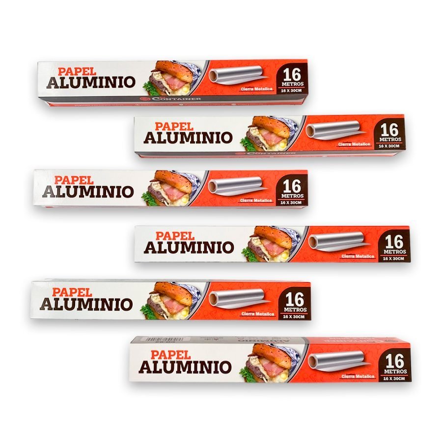 Papel Aluminio De 16 Metros El Container