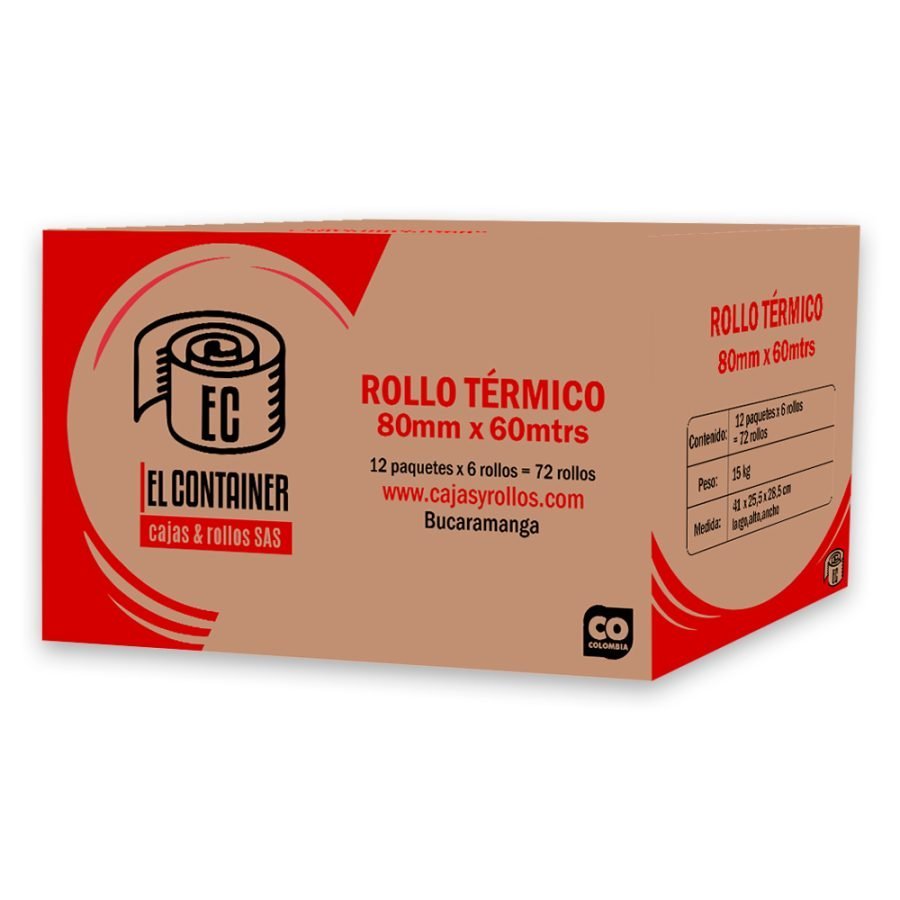 Caja De Rollo Térmico x72 Unidades Con Envío Gratis