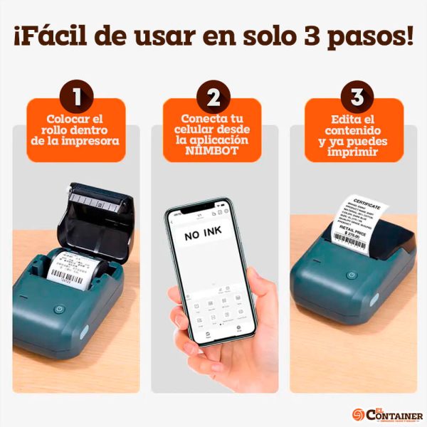 Mini Impresora de Etiquetas Niimbot B1